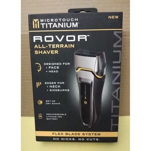 New!‎ Microtouch Titanium Rovor All-Terrain Shaver Flex Blade System